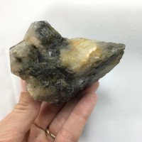 Very Rare Actinolite Included Clear Quartz 181106-87mm Shighan Gilsit Pakistan