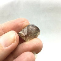 MeldedMind DT Phantom Smoky Quartz Specimen .79in Natural Grey Crystal 1902-236
