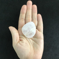Pink Calcite Smooth Palm Worry Stone 49mm 27g 1905-147 Polished Crystal
