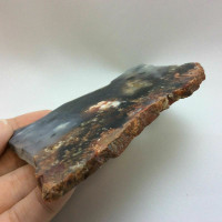 Black Plume Agate Slab 98mmx78mmx5mm 170701 Dendrites Specimen Lapidary