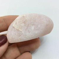 MeldedMind Rose Quartz Window Stone 2.10in Natural Pink Crystal Brazil 1709130