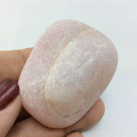 MeldedMind Rose Quartz Window Stone 2.10in Natural Pink Crystal Brazil 1709130