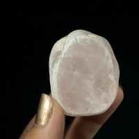 MeldedMind Rose Quartz Window Stone 1.75in Natural Pink Crystal Brazil 1708102