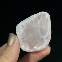 MeldedMind Rose Quartz Window Stone 1.75in Natural Pink Crystal Brazil 1708101