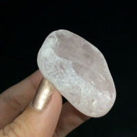 MeldedMind Rose Quartz Window Stone 1.75in Natural Pink Crystal Brazil 1708101