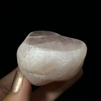 MeldedMind Rose Quartz Window Stone 2in Natural Pink Crystal Brazil 1708106