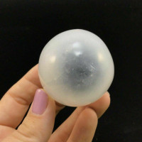 Satin Spar Selenite Crystal Egg 65mm 1901-151 Stone of Mental Clarity Stone Specimen