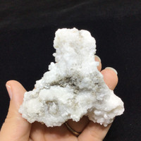 MeldedMind White Coral Cave Calcite Cluster Specimen 3.14in Natural Crystal 248