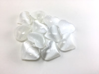 One (1) Natural Polished Satin Spar Selenite Crystal Heart 1.75 inch