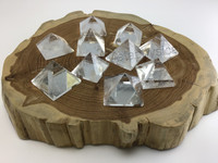 One (1) Natural Clear Quartz Crystal Pyramid 30mm 1.1 in Crystal