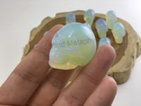 One (1) Opalite Skull 35 mm MMM2007-127 Grounding Protection Crystal