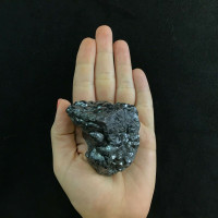Botryoidal Hematite Specimen 334g 1902-102 Taouz Morocco Mineral Black