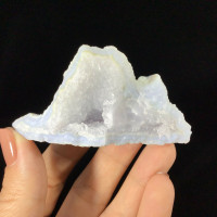 MeldedMind Blue Chalcedony with Druzy Specimen 3.25in Blue Crystal 1902-249