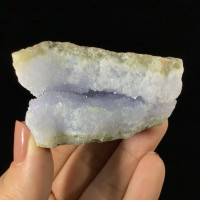 MeldedMind Blue Chalcedony with Druzy Specimen 3in Blue Crystal 1902-248