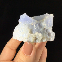 MeldedMind Blue Chalcedony Specimen 2.48in Natural Blue Crystal Sparkly 1902-252