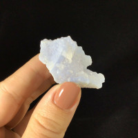 MeldedMind Blue Chalcedony with Druzy Specimen 2.58in Blue Crystal 1902-254
