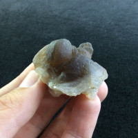 MeldedMind Chalcedony Nodule Morocco 1.42in Natural Dark Grey Crystal 170618