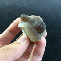 MeldedMind Chalcedony Nodule Morocco 1.42in Natural Dark Grey Crystal 170618