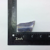 MeldedMind One Side Polished Holly Blue Specimen 2.12in Chalcedony Holley 170901