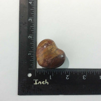 Red River Jasper Puffed Heart 180517 44mm Stone of Connection Metaphysical 