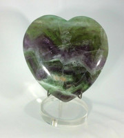 Puffed Fluorite Heart 180110 The Genius Stone Crystal Healing Metaphysical 