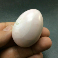 Pink Mangano Calcite Egg 180102 48.2mm Stone of Forgiveness Metaphysical