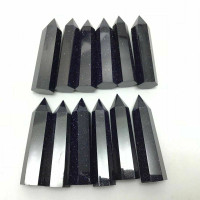 One (1) Polished Blue Goldstone 181105-48-50mm Crystal Point Wand Obelisk