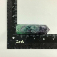 Fluorite Obelisk 85mm 181163 Natural Green Purple Crystal