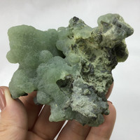 Green Botryoidal Prehnite with Epidote 9 oz MMM1901-296 Specimen Crystal Stone