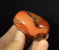 Banded Agate 171264 XL Palm Jumbo Protection Strength Metaphysical