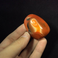 Banded Agate 171264 XL Palm Jumbo Protection Strength Metaphysical