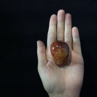 Banded Agate 171266 XL Palm Jumbo Protection Strength Metaphysical