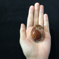 Banded Agate 171270 XL Palm Jumbo Protection Strength Metaphysical
