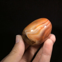 Banded Agate 171270 XL Palm Jumbo Protection Strength Metaphysical