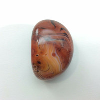 Banded Agate 170408 XL Palm Jumbo Protection Strength Metaphysical