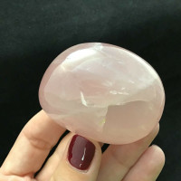 Rose Quartz Palm Stone 56mm 181217 Stone of Unconditional Love Metaphysical