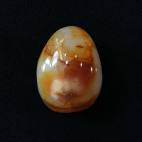 Carnelian Mini Massage 170503 XL Jumbo Palm Stone Stone of Power Metaphysical 