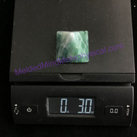 MeldedMind Polished Fluorite Pyramid 1.60in Natural Blue Green Crystal 008