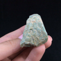 MeldedMind One Side Polished Amazonite Specimen .92in Natural Blue Stone 170401