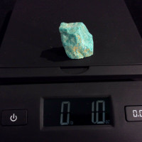 MeldedMind One Side Polished Amazonite Specimen 1.27in Natural Blue Stone 170402