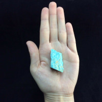 MeldedMind One Side Polished Amazonite Specimen 1.27in Natural Blue Stone 170402