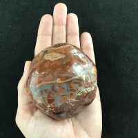 Red Brecciated Jasper Massage Therapy Stone 180902-79mm Specimen Mineral