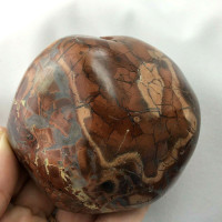 Red Brecciated Jasper Massage Therapy Stone 180902-79mm Specimen Mineral