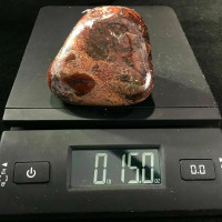 Red Brecciated Jasper Massage Therapy Stone 180904-83mm  Specimen Mineral