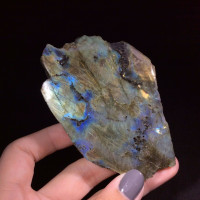 Rough Labradorite Specimen One Side Polished 170829 Spiritual Vision