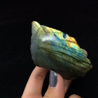 Rough Labradorite Specimen One Side Polished 170836 Spiritual Vision