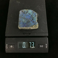 Double Flash Labradorite Specimen 205g 88mm 1904-203 One Side Polished 