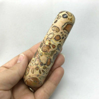 Leopardite Leopard Jasper Massage Therapy Wand 1811101 Stone 108mm Metaphysical