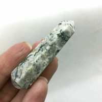 Tree Agate Mini Massage Accupoint Pressure Wand 181139-62mm Chalcedony Quartz