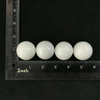 One (1) Natural White Jade Round Sphere 35mm Mineral Master Healer